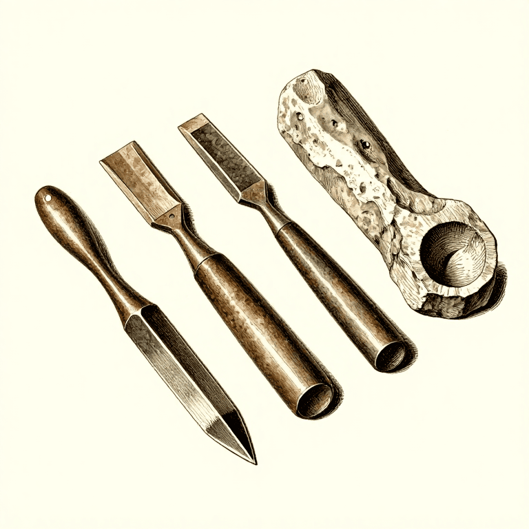 Forging a Bronze Chisel — Cast and Cold-Worked Edge Tool