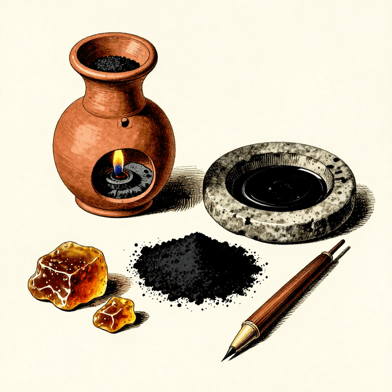 Preparing Carbon Ink from Soot and Gum — Ancient Writing Ink