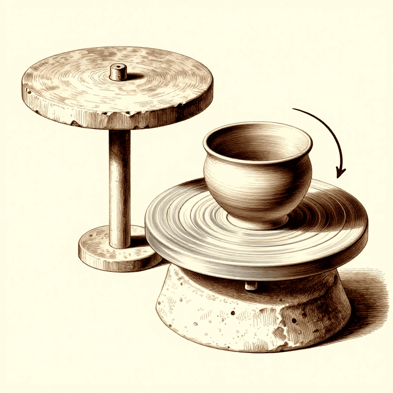 Building a Slow Potter's Wheel — Tournette for Coil-Built Pottery