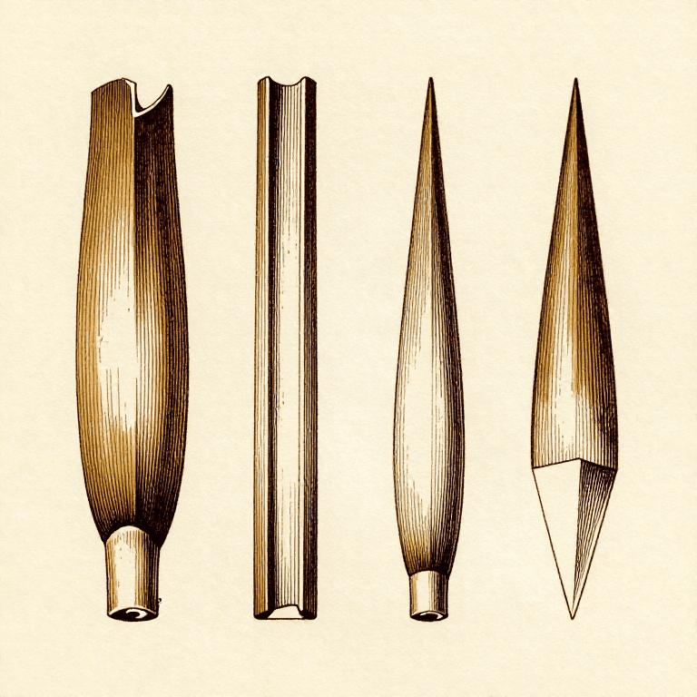 Cutting a Reed Stylus for Cuneiform — The Mesopotamian Writing Tool