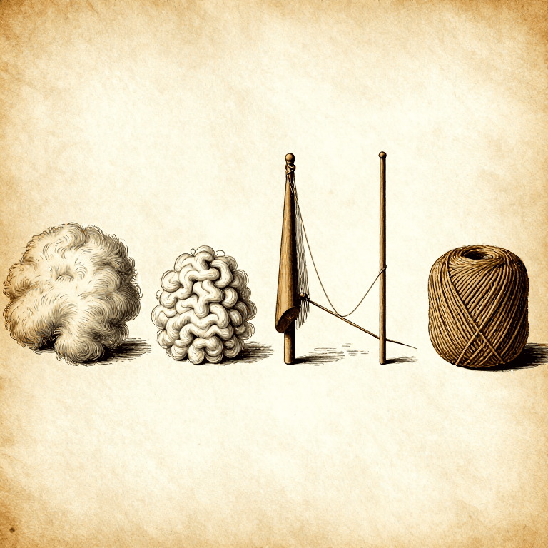 From Wool to Yarn — Washing, Carding and Spinning Raw Fleece