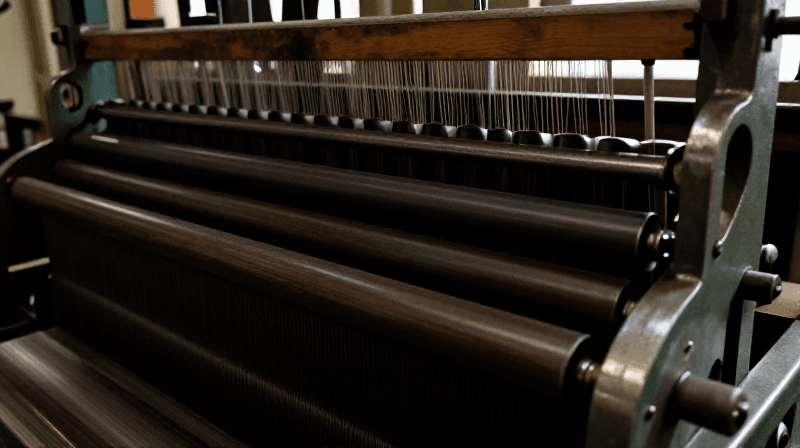 Arkwright's Water Frame — Roller-Drafted Warp Yarn by Water Power