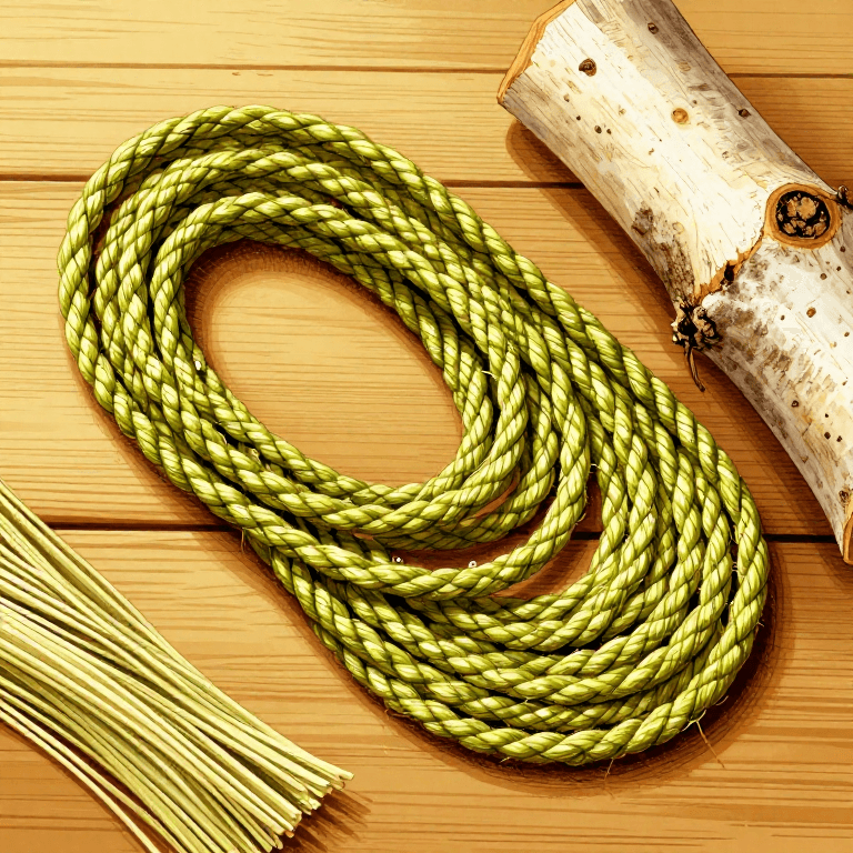 Twisting Bast Fiber Rope — Cordage from Lime Tree Inner Bark