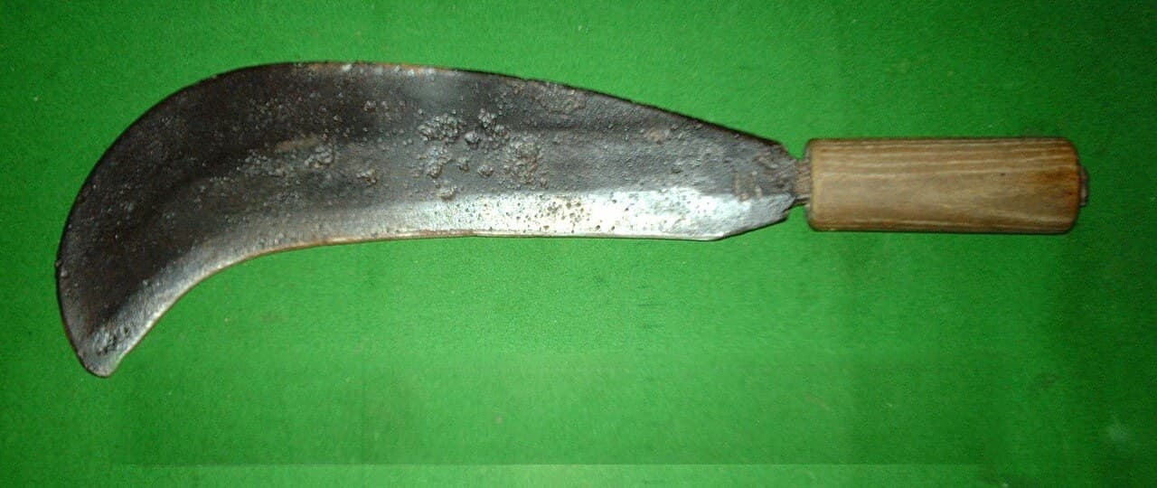 Billhook Forged from Tool Steel with an Ash Handle