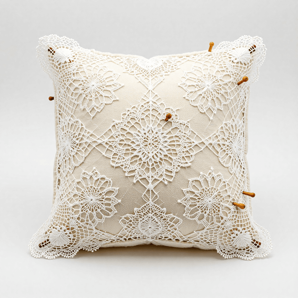 Bobbin Lace — Making Lace by Twisting and Crossing Threads on a Pillow