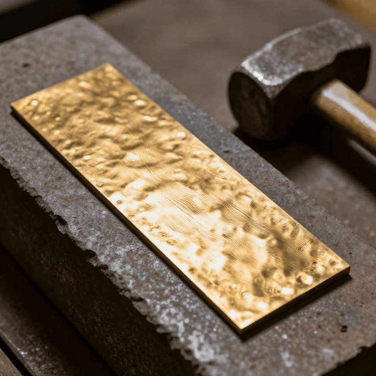 Hammering Bronze Sheet from a Cast Ingot — Raising and Planishing