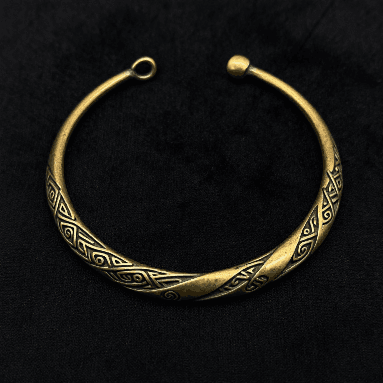 Making a Bronze Torc — Twisting and Bending a Neck Ring