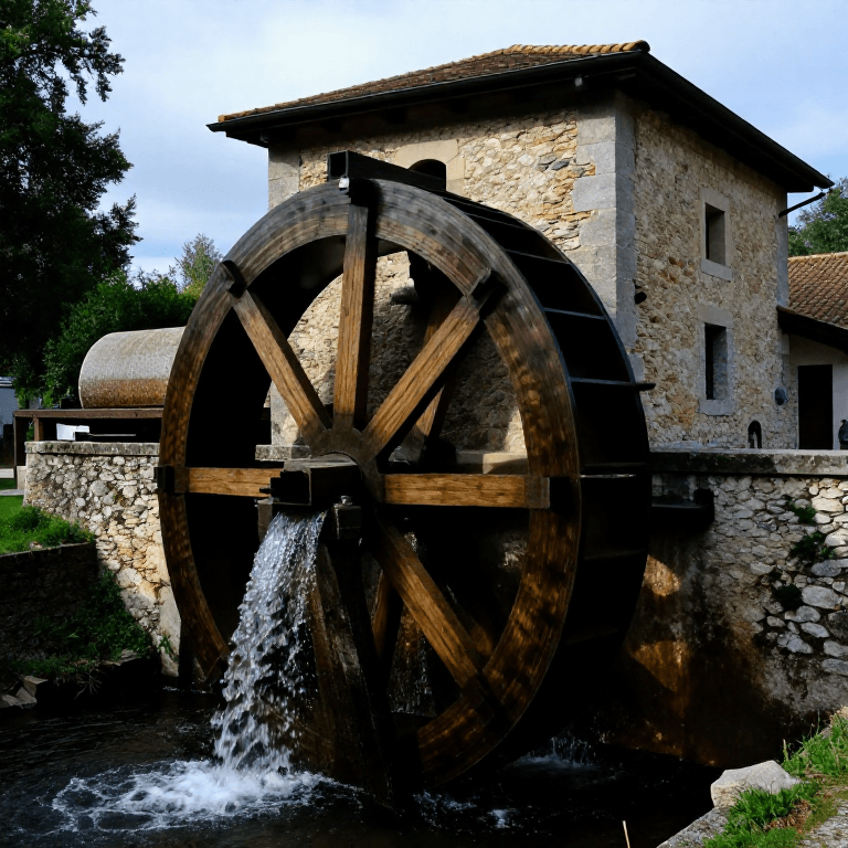 Building a Roman Undershot Water Mill — Grain Milling by Hydraulic Power