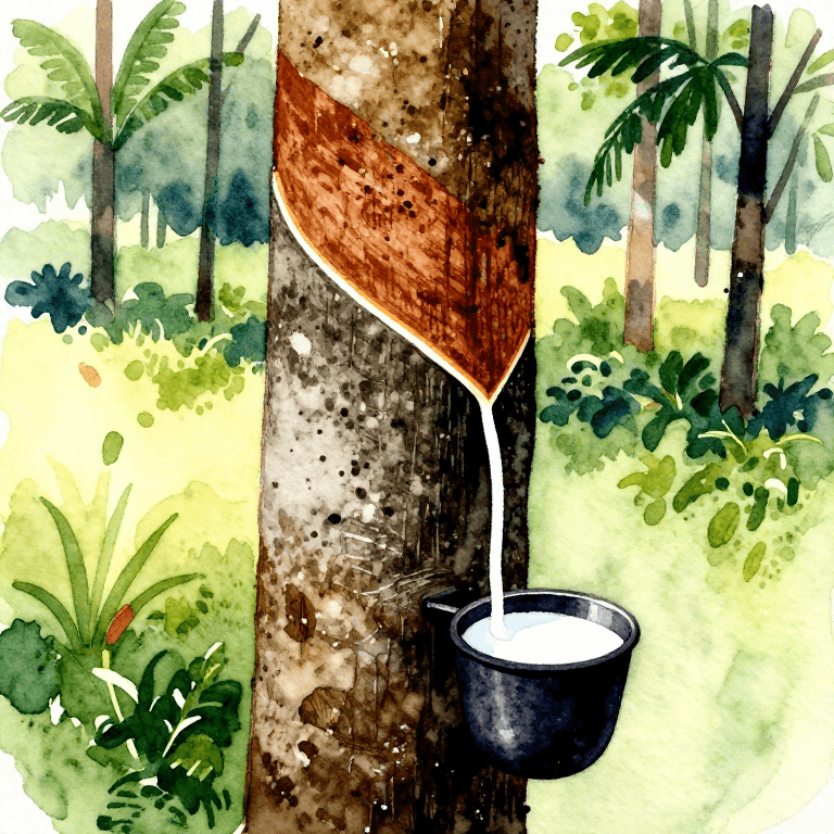 Rubber Tapping — Technique of Tapping and Harvesting Latex