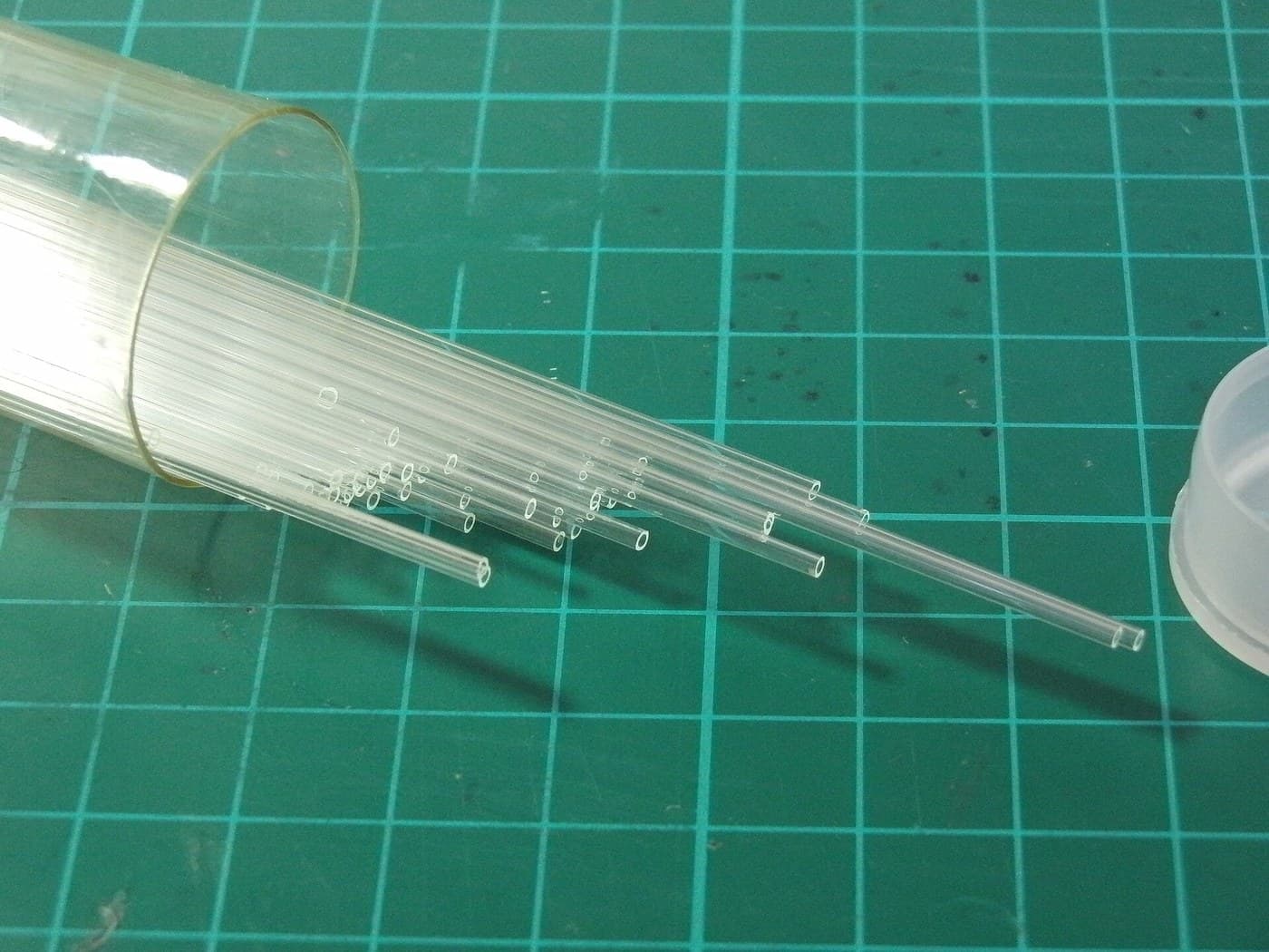 Capillary Glass Tubes Drawn Out from Tube