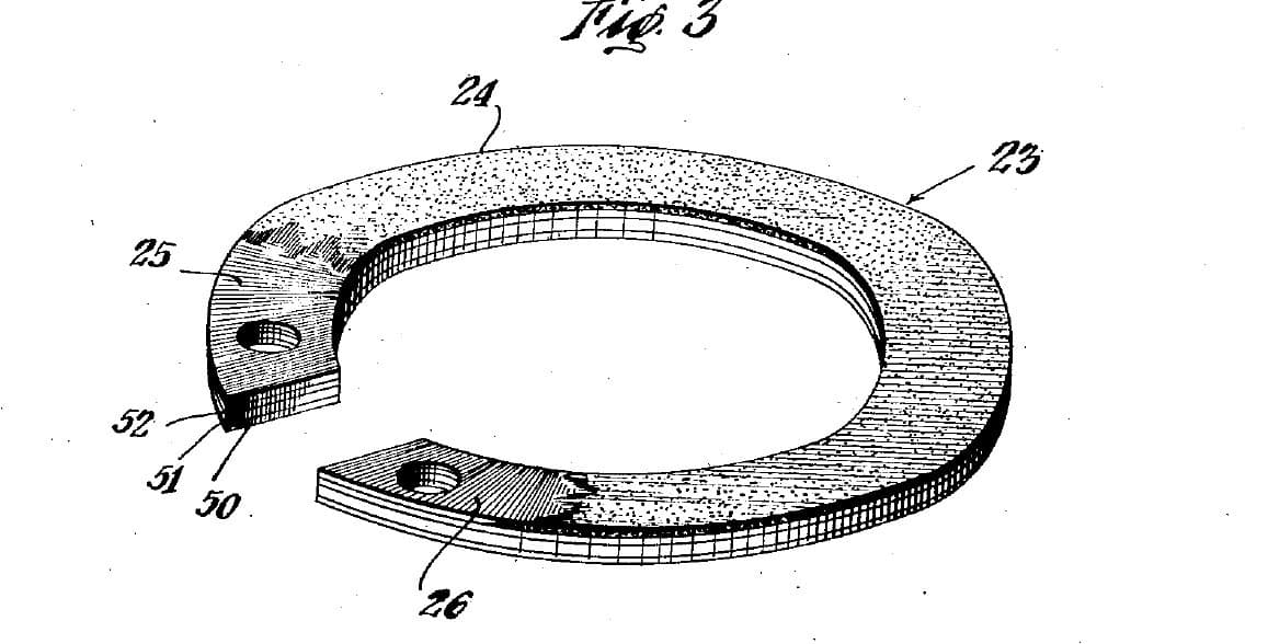 Carbon Resistance Ring: Laminated Paper Gelled with 15% Tung Oil, Graphite-Shellac Track