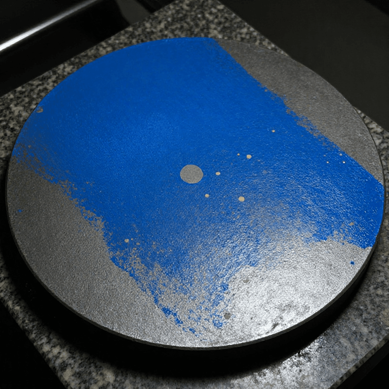 Checking Flatness with a Surface Plate and Marking Blue