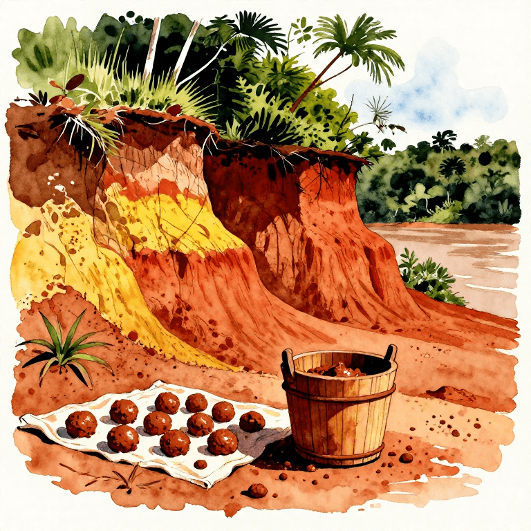 Сбор глины из обрывов — от почвы к керамической массе