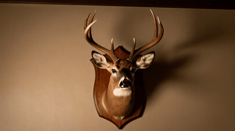 Mounting a Deer Head Trophy — Wall-Mount Taxidermy on a Wooden Shield