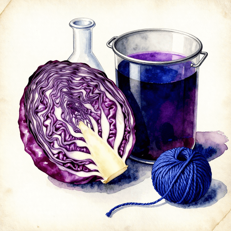 Dyeing Blue-Purple with Red Cabbage — The Kitchen-Chemistry pH Indicator Dye