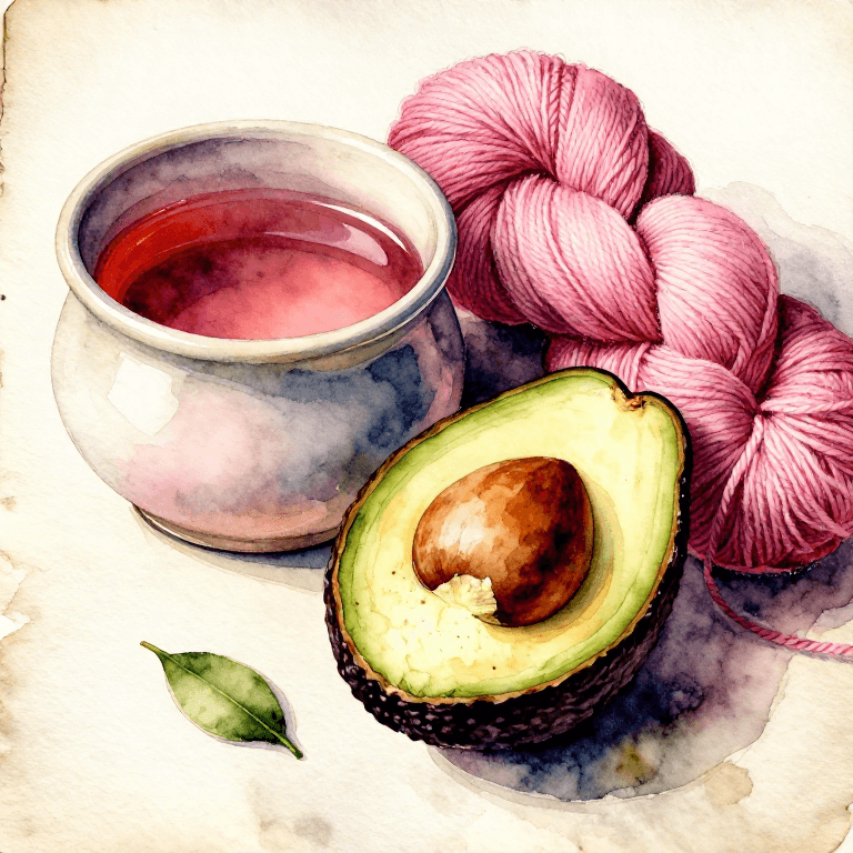 Dyeing Pink with Avocado — The Surprising Blush from Pits and Skins