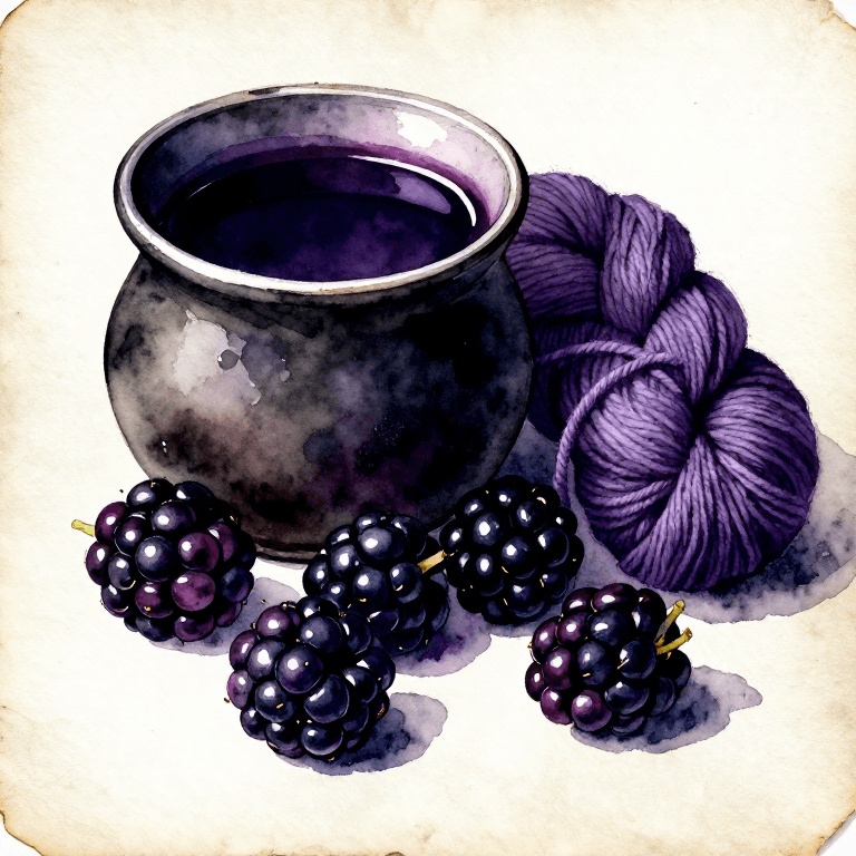 Dyeing Purple-Grey with Blackberries — The Hedgerow Dye of Prehistoric Europe