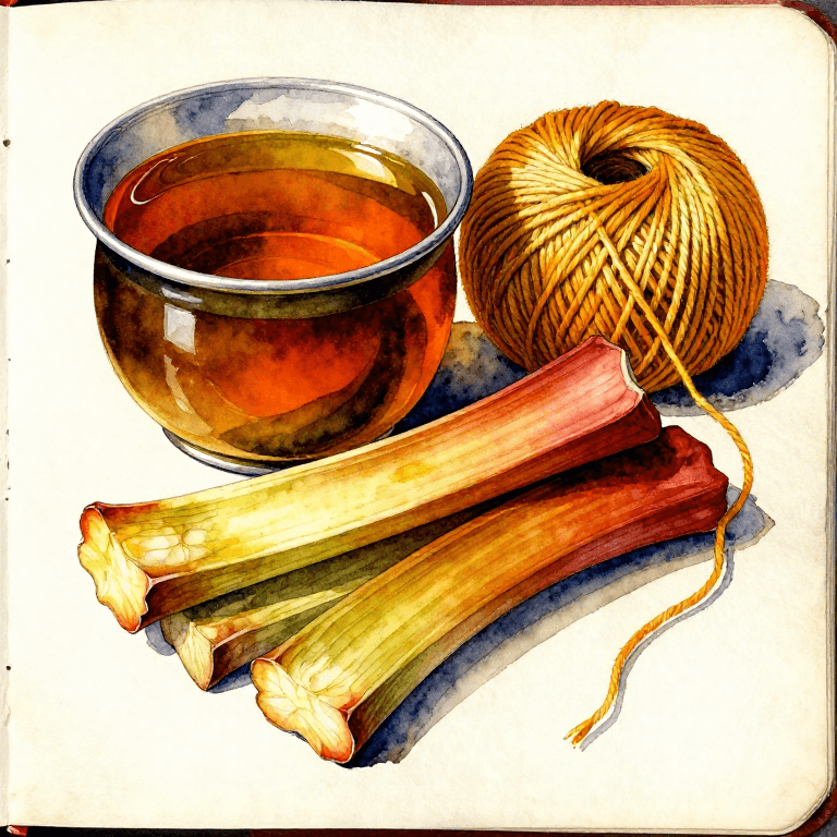 Dyeing Yellow-Orange with Rhubarb Root — The Anthraquinone Dye of Central Asia