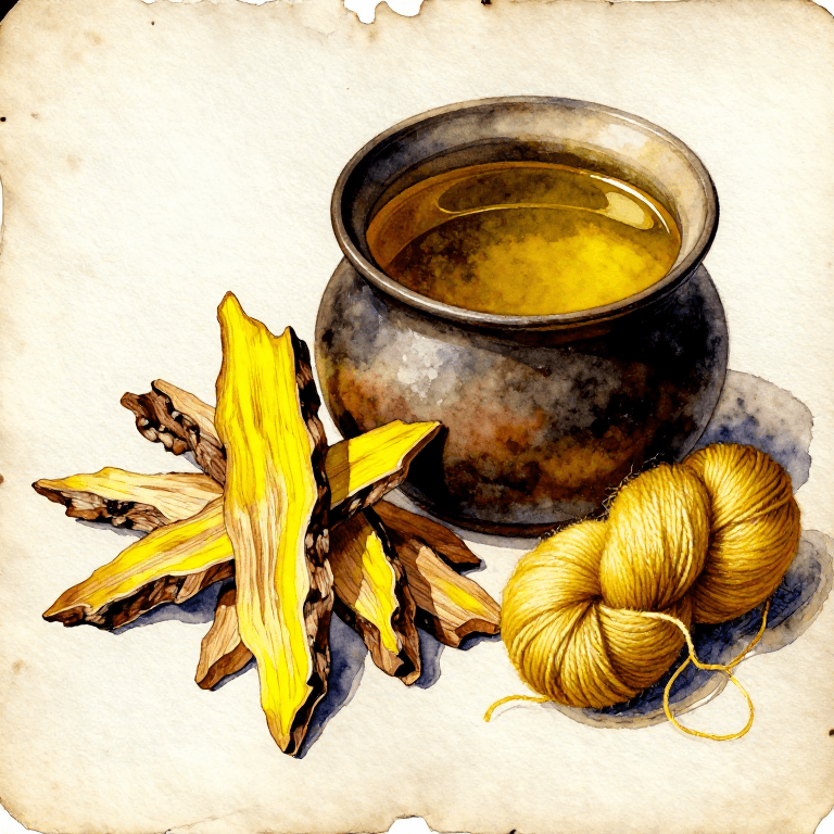 Dyeing Yellow with Fustic — The Colonial Dyewood That Coloured the New World Trade