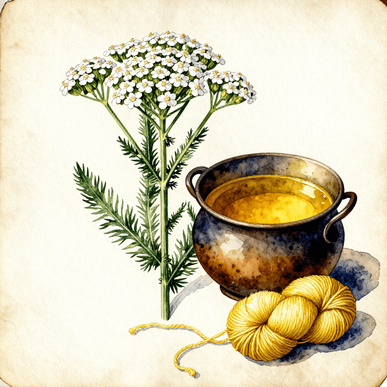 Dyeing Yellow with Yarrow — The Ancient Wound-Herb of Every Meadow