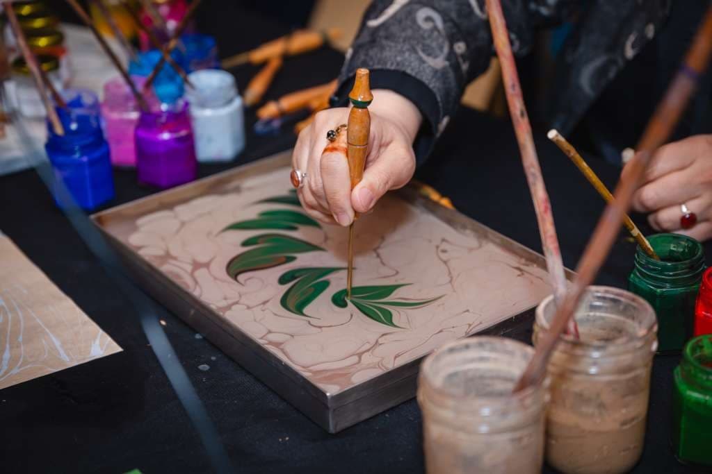 Ebru — Marbling Paper on a Tragacanth Bath