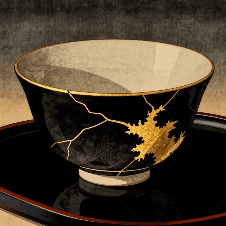 Repairing Broken Pottery with Gold Lacquer (Kintsugi) — Art of Golden Joinery