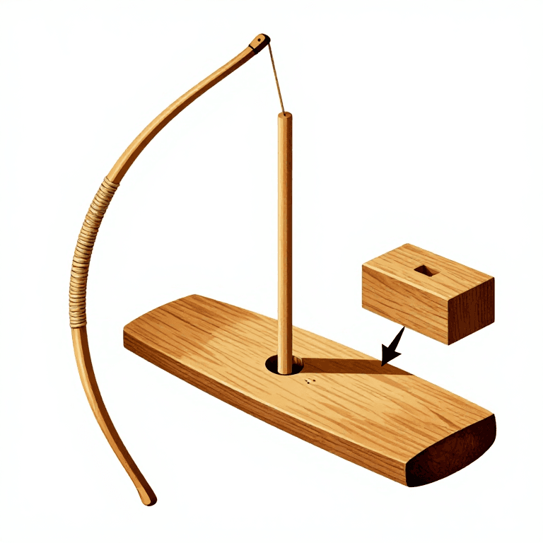 Egyptian Bow Drill — Making an Egyptian Bow Drill for Fire and Drilling