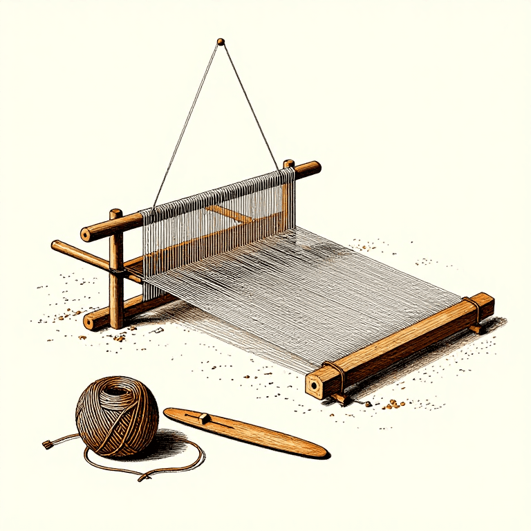 Egyptian Linen Weaving — Weaving Fine Linen on a Horizontal Loom
