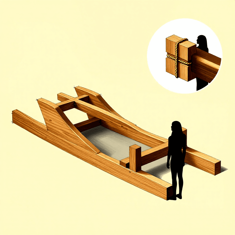 Egyptian Ramp Sledge — Building a Wooden Sledge for Stone Transport