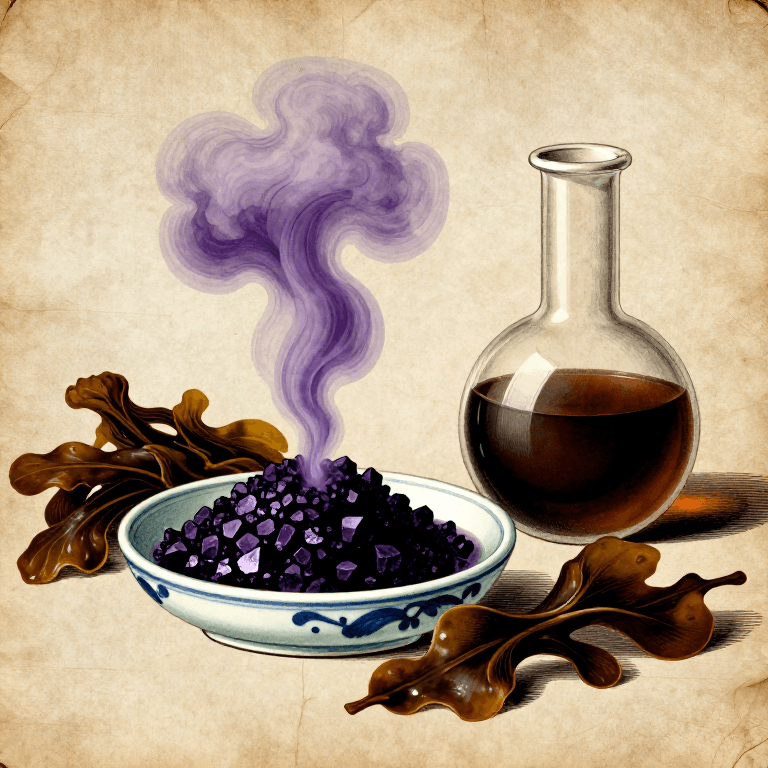Extracting Iodine from Seaweed Ash — The Violet Vapor That Prevents Goiter