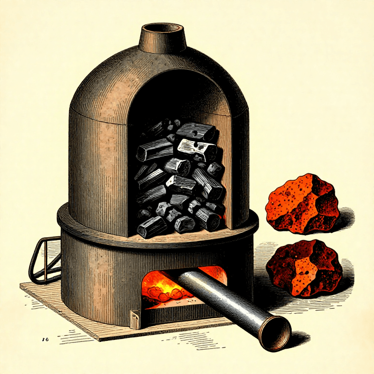 Extracting Iron from Hematite — Bloomery Smelting from Ore to Bloom