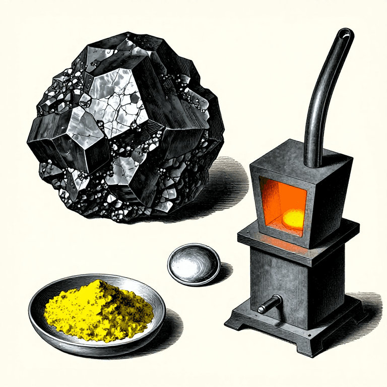 Extracting Silver by Cupellation — Separating Noble Metal from Lead Ore