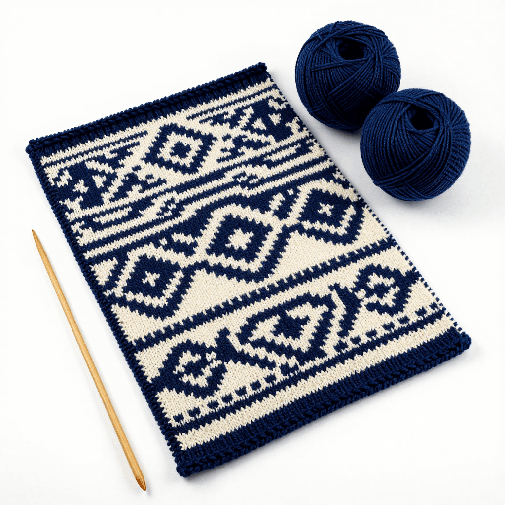 Fair Isle Stranded Colourwork — Knitting with Two Colours Per Row