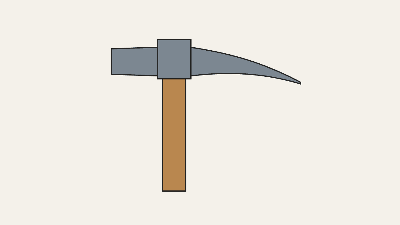 Forged Geologist's Pick