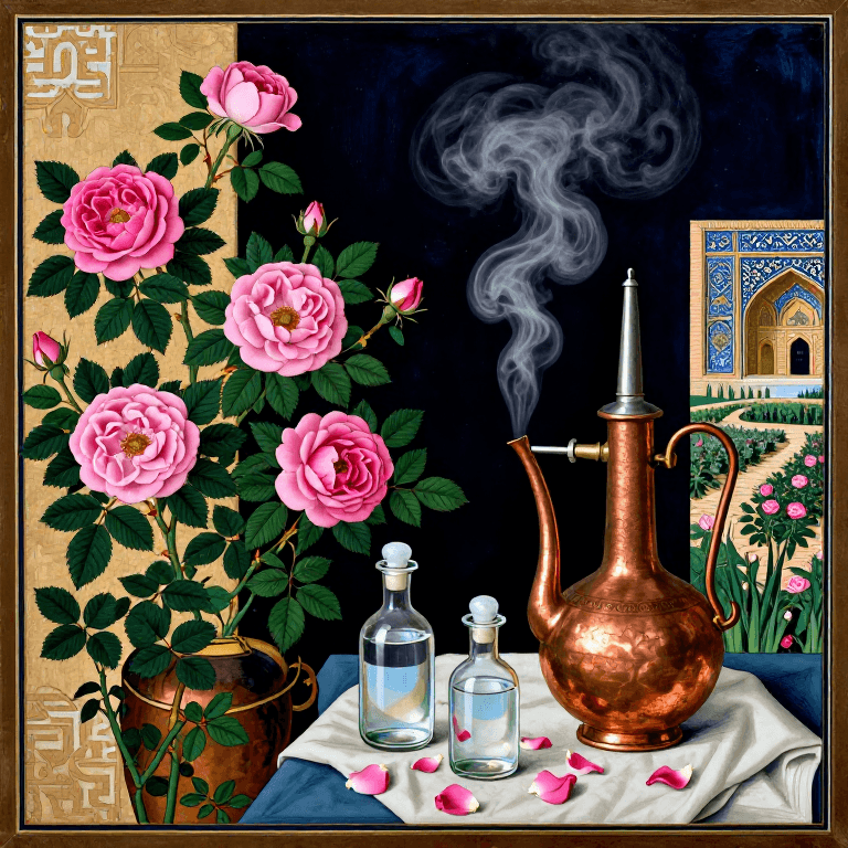 گلاب‌گیری — تقطیر گل محمدی برای گلاب خالص