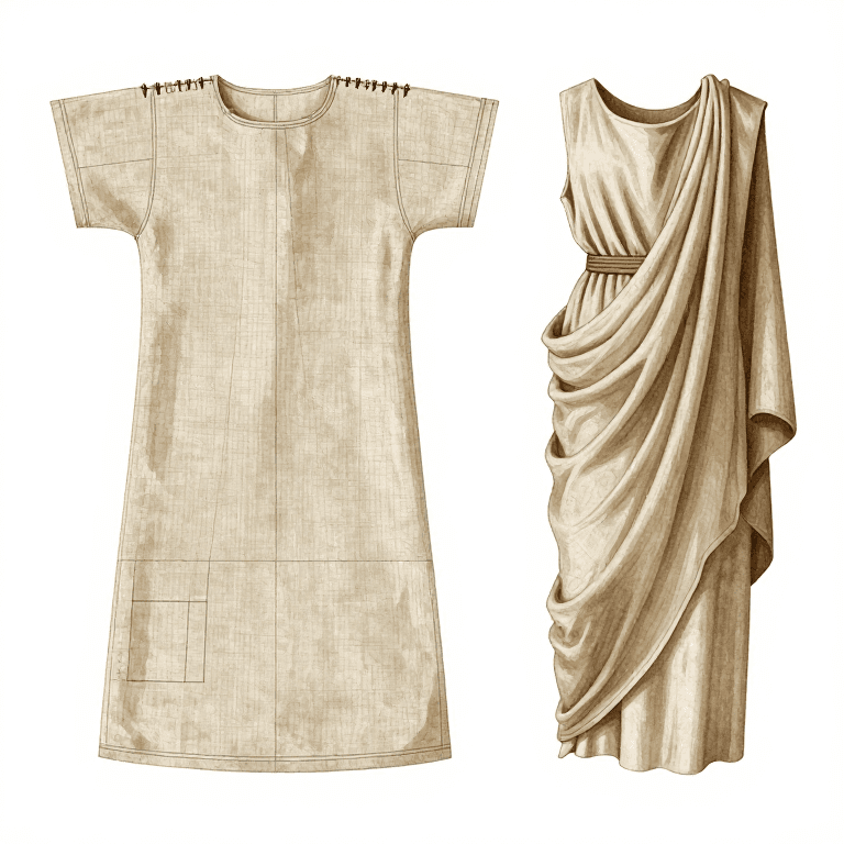 Greek Chiton Sewing — Sewing a Linen Chiton Garment