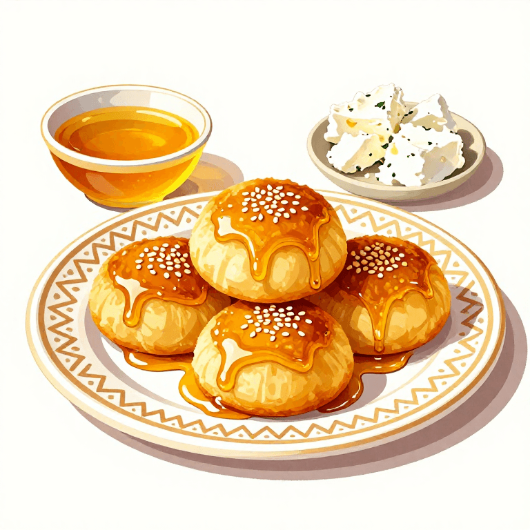 Greek Honey Cakes — Baking Honey Sesame Cakes (Plakous)