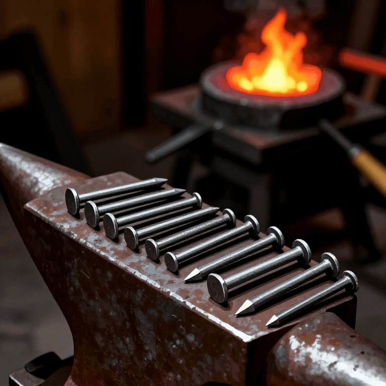 Greek Iron Nail — Forging Wrought Iron Nails