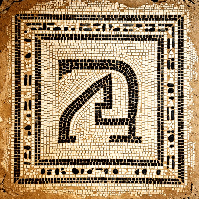 Greek Mosaic Floor — Laying a Pebble Mosaic Floor