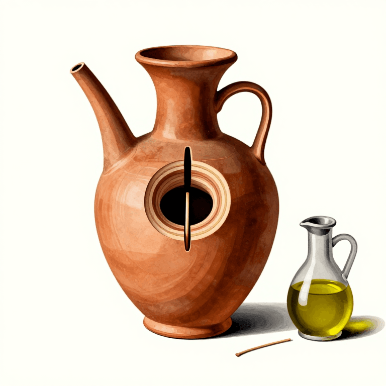 Greek Oil Lamp — Shaping a Greek Ceramic Oil Lamp
