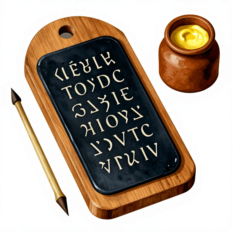 Greek Wax Tablet — Making a Wax Writing Tablet