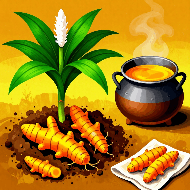 हल्दी की खुदाई और प्रसंस्करण — कच्ची हल्दी से सूखी हल्दी बनाना