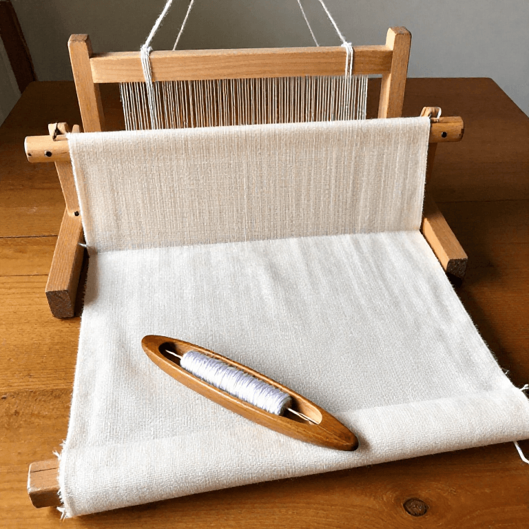 Plain-Weave Cotton Cloth on a Rigid Heddle Loom
