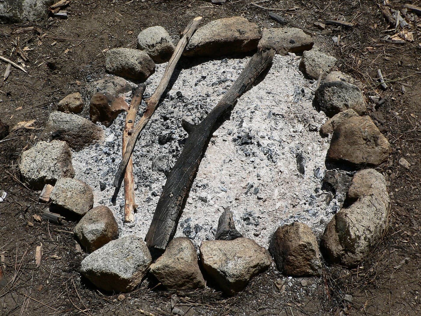 Hardwood Ash from a Clean Fire Lit by Bow Drill