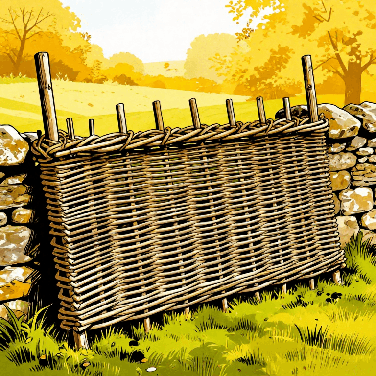 Weaving a Hazel Wattle Hurdle — Living Fence Panels from Coppiced Wood