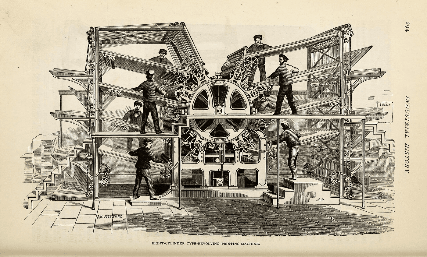 Hoe Rotary Printing Press