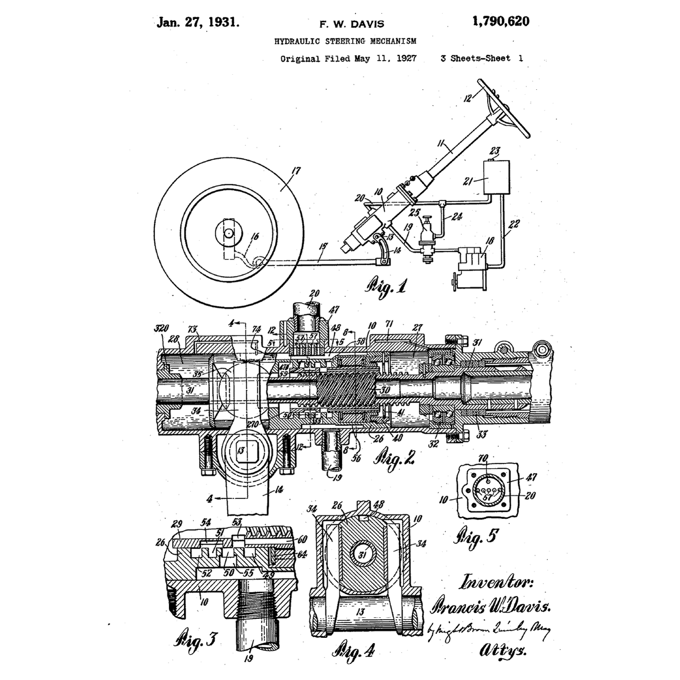 Hydraulic Power Steering: A Piston That Follows the Driver