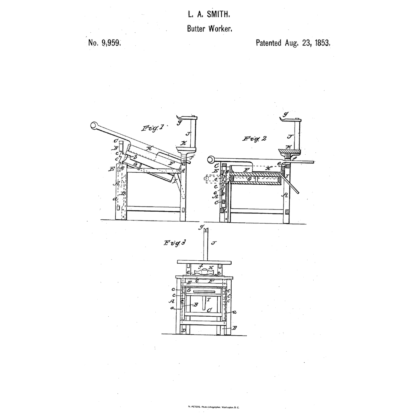 Ice-Drawer Butter Worker: An Ice Box Under the Tray, a Worker With Acute Edges