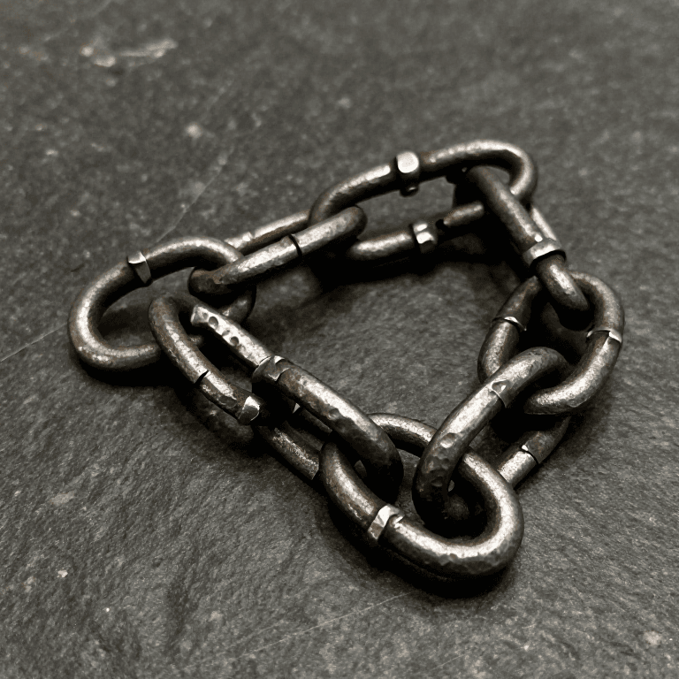 Forging an Iron Chain — Bending, Welding, and Linking