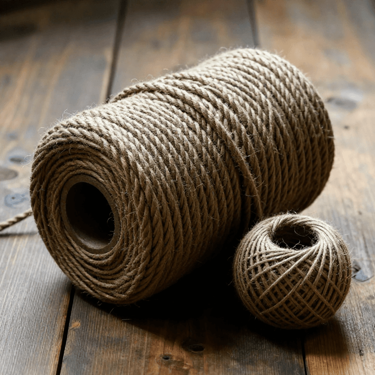 Jute Twine and Hand-Laid Jute Rope
